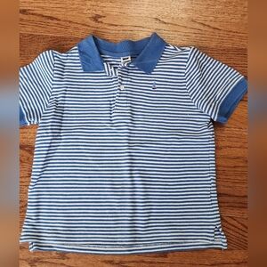 Janie and Jack Navy Striped Polo Shirt